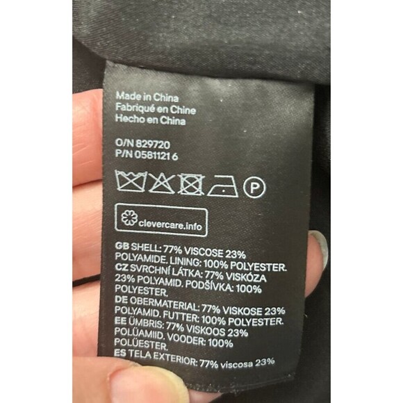 H&M Brown Velvet Single Breasted Blazer Jacket Old Money Dark Academia Womens 4 - Picture 8 of 9